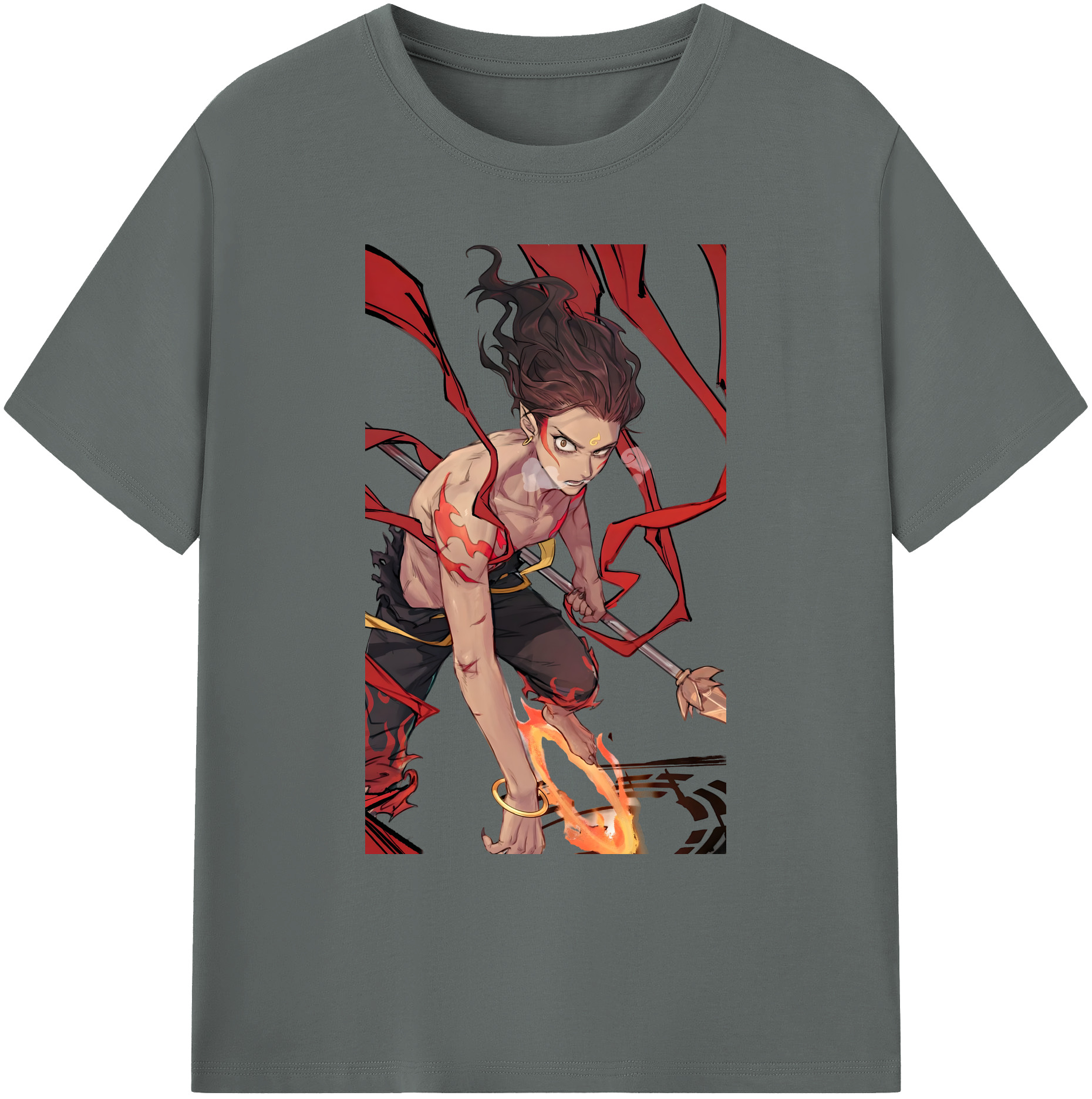 （画像用） Ne Zha 2 ナタ 魔童の大暴れ 綿100％ メンズ半袖Tシャツ｜肌触りやわらか＆通気性